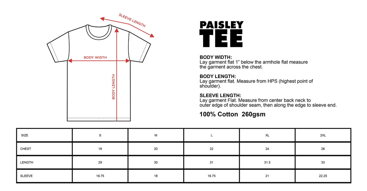 Paisley Tee - product detail